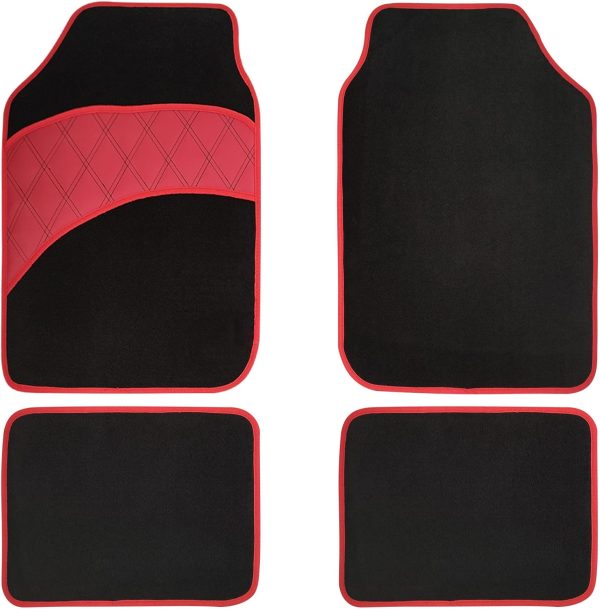 4 Pcs Car Floor Mats All Weather Universal Fit Car Mats Full Set for Car SUV Van & Truck