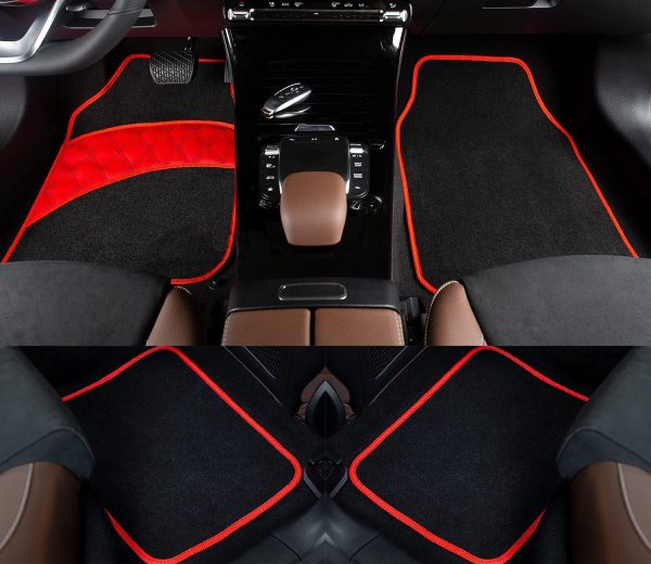 4 Pcs Car Floor Mats All Weather Universal Fit Car Mats Full Set for Car SUV Van & Truck