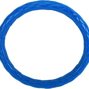 Universal Car Steering Wheel Cover Steering Wheel Protective Sleeve, for 47.5-48.9cm, Sweatproof, Faux Leather Rubber, Blue