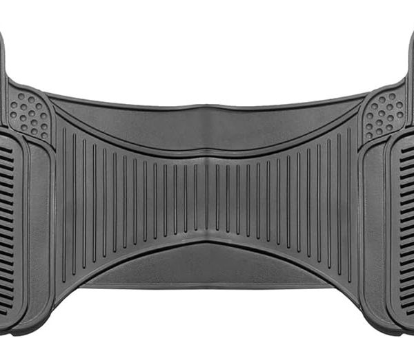 Car Floor Mats - Heavy-Duty Rubber Floor Mats for Cars, Universal Fit Rear Set, Trimmable Automotive Floor Mats, Floor Mats For Most Sedan, SUV, Truck Floor Mats Gray