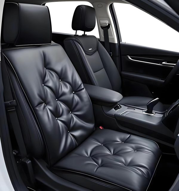 Big Ant Car Seat Cushion,PU Leather Auto Seat Cover Pad Pain Relief Cushion for Car Driver Seat Office Chair Home Use,Universal All Seasons 1pc